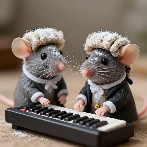 Monochrome Mice in Formal Symphony