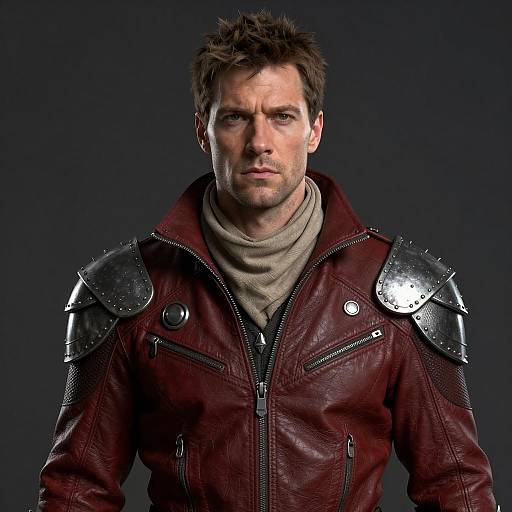 Heroic Male Character in Fantasy Armor