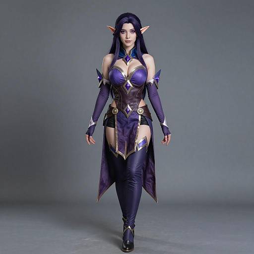 Cosplay photo of morgana (league of legends). Costume clothes