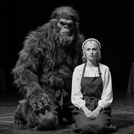 A Monstrous Encounter in Shadows