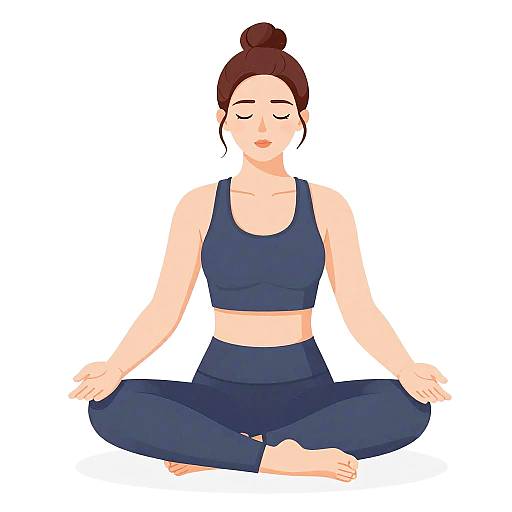 Mother Practicing Stress-Relief Techniques