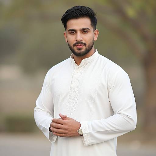 Stylish Pakistani Sherwani Portrait