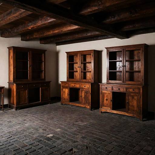 Cozy Rustic Interior with Dim Lighting