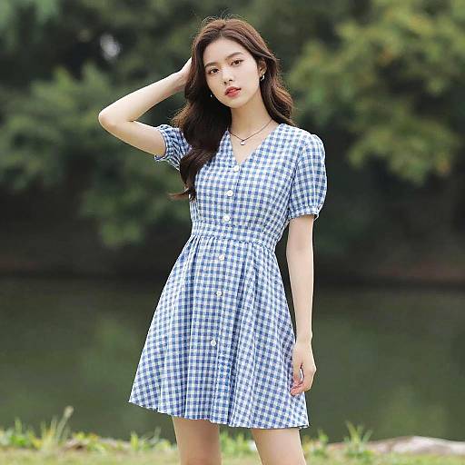 Graceful Fashion in Serene Nature