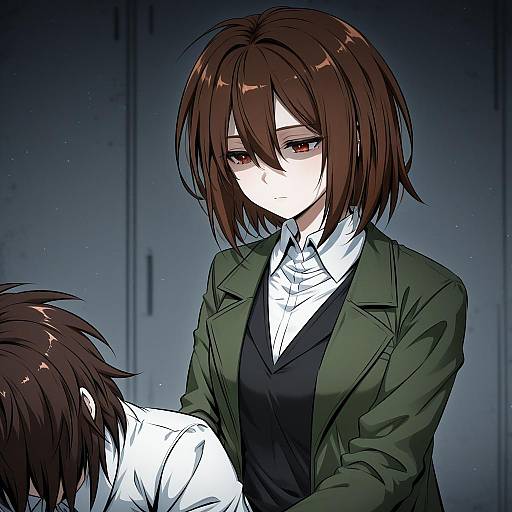 Illustration of Harada mutei, saibou shinkyoku in the style of Neon-tetora