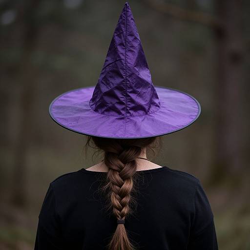 Woman with Witch Hat and Braid