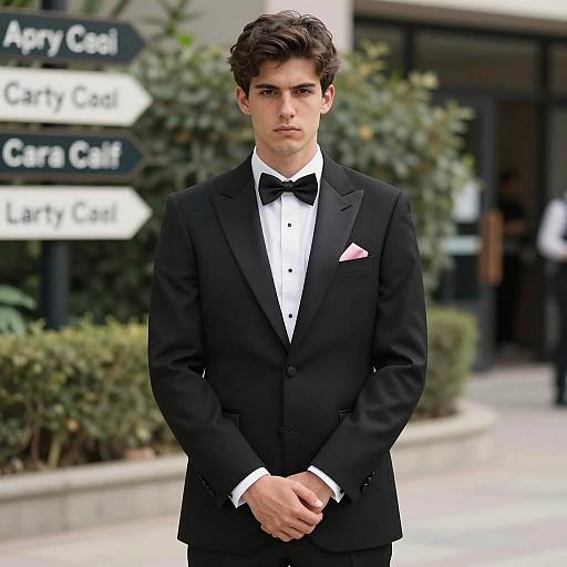 Elegant Outdoor Party Costume Portrait