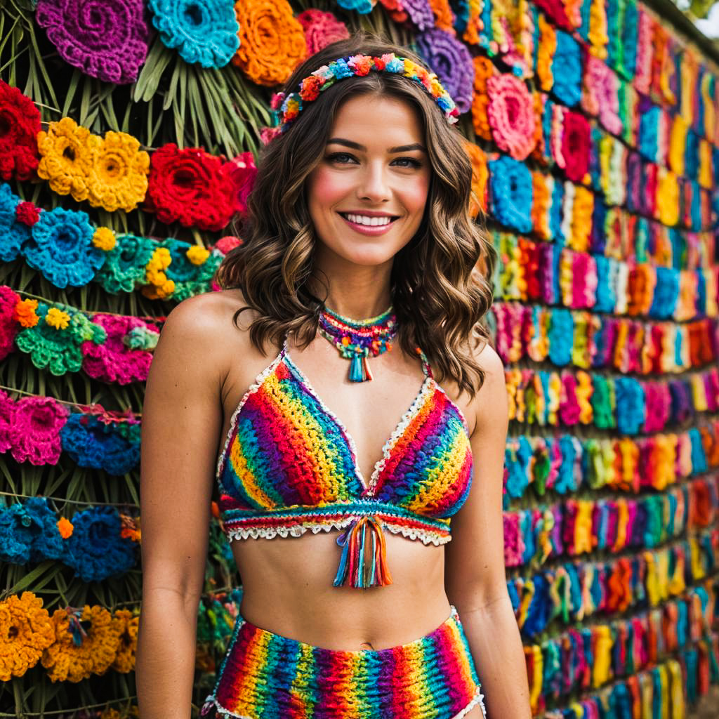 Festival Fashion Shoot with Unique Backdrop