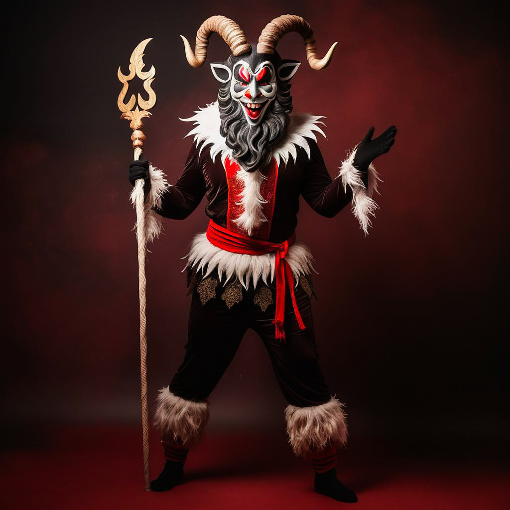 Joyful Krampus Costume Full Body Shot