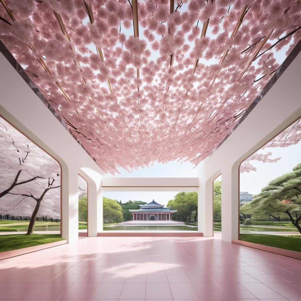 Stunning Cherry Blossom Inspired Museum Photo