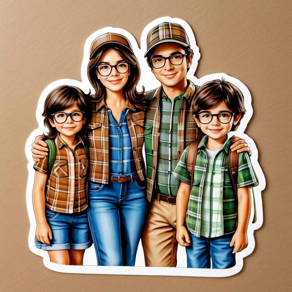 Family Bonding: Eco-Friendly Sticker Design