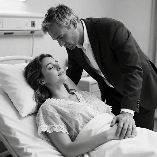 Tender Moment in a Hospital Setting