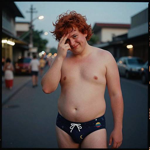 Cinematic Portrait of Red-Haired Boy