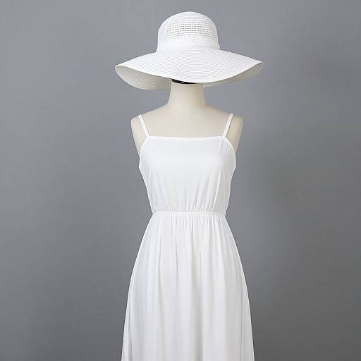 Elegant Woman in White Toga Style