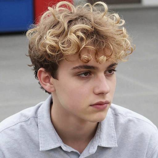 Intense Young Man Outdoors Portrait