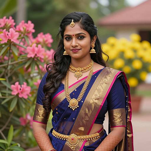 Elegant South Indian Wedding Bride Portrait