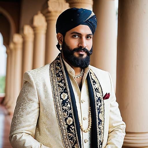South Indian Groom in Traditional Outfit