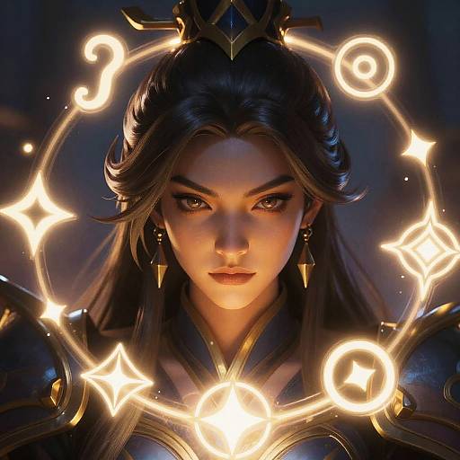 Epic Dota Hero Magical Portrait