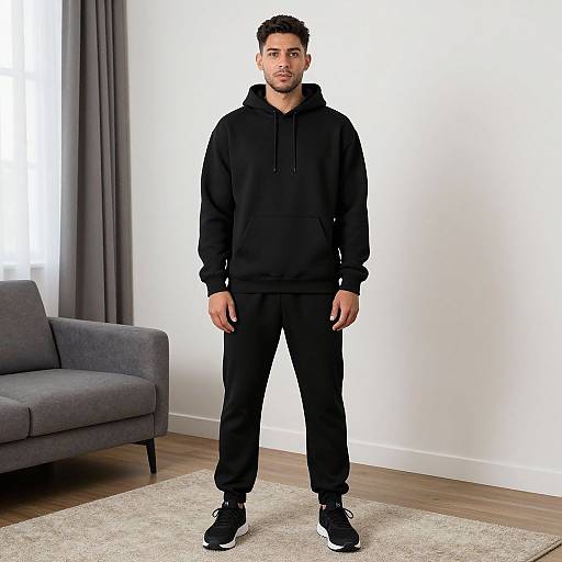 Man in Black Sweatshirt Costume