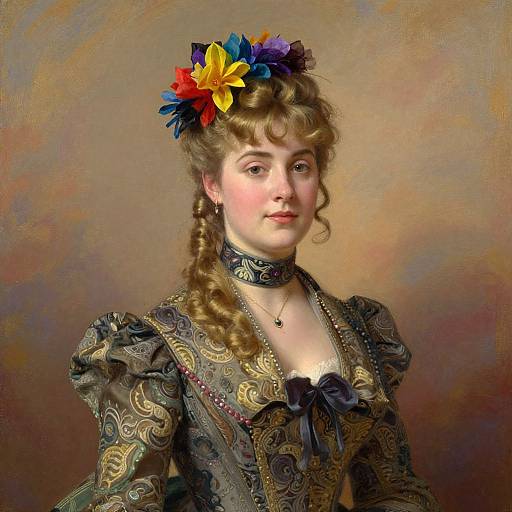 Elegant Victorian Woman Portrait