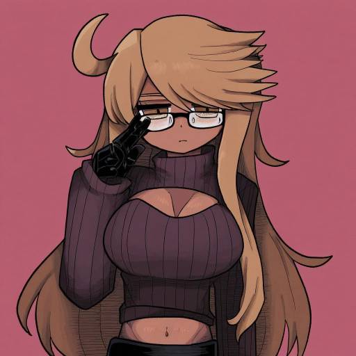 Illustration of Alma armas, va-11 hall-a in the style of Zunusama