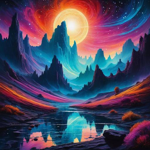 Ethereal Beings in a Surreal Landscape Ethereal Beings in a Surreal Landscape