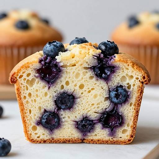 Blueberry Muffin Bread Cross Section