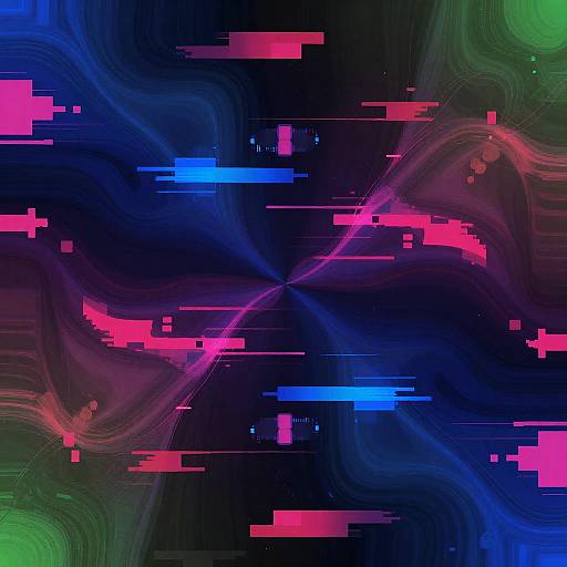 Digital Glitch Art Wallpaper