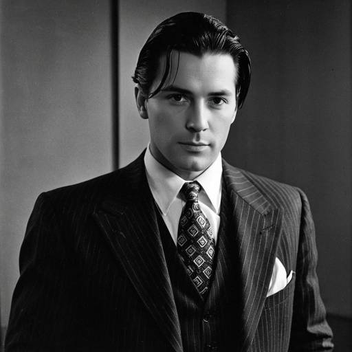 1940s Sharp Dressed Man in Pinstripe Suit