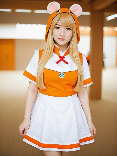 Lifestyle costume photo of Doma umaru. Cosplay clothes