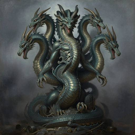 Symbolist Hydra Dragon Concept Art