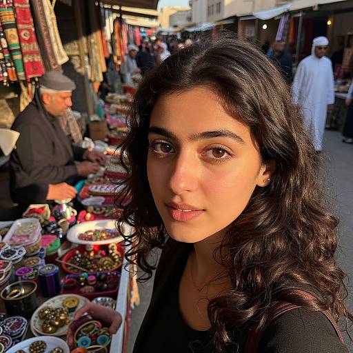 Hyperrealistic Portrait in Ancient Marketplace