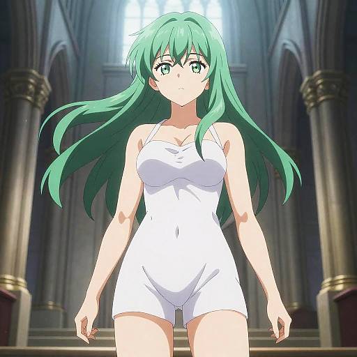 Seafoam Demon Huntress in Sunken Cathedral