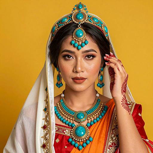 Vibrant Portrait of an Asian Woman