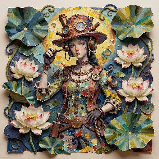 Fearless Steampunk Inventor Artwork