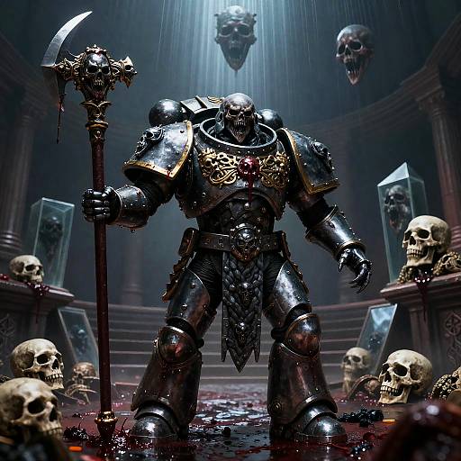 Hellsteel Chaos Marine in Blood Amphitheater