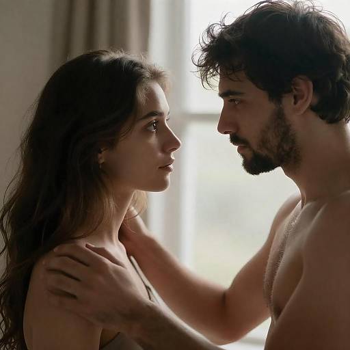 Intense Connection: A Serene Portrait