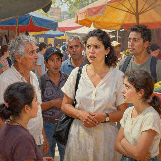 Emotional Expressions in Vibrant Market