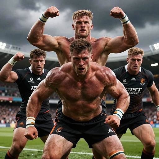 Dynamic Hyperrealistic Rugby Action