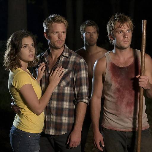 Intense Night Gathering in the Forest