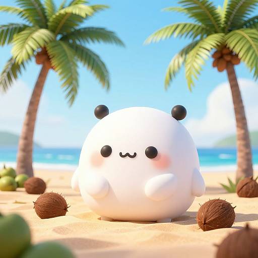 Kawaii Beach Paradise in 8K