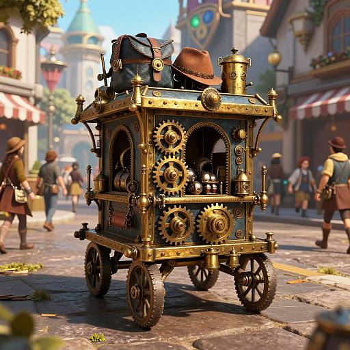 Steampunk DND Adventure Cart