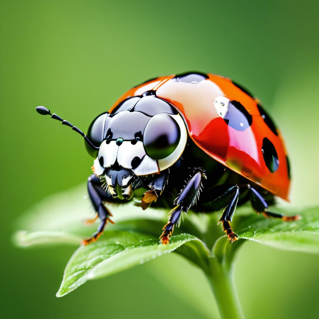 Ladybug with Flower Crown in UHD