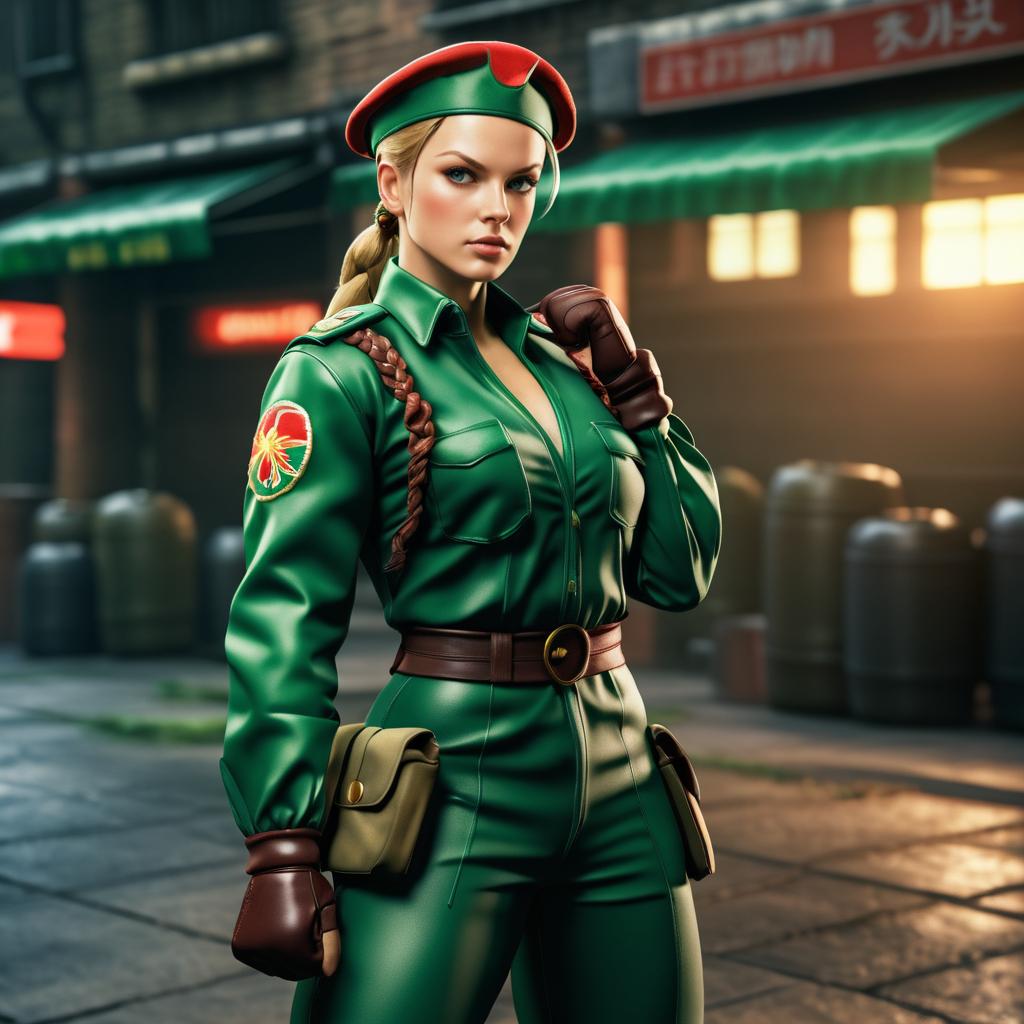 Photorealistic Cammy from Street Fighter