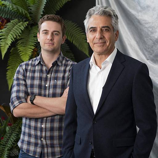 Confident Men Posing Outdoors