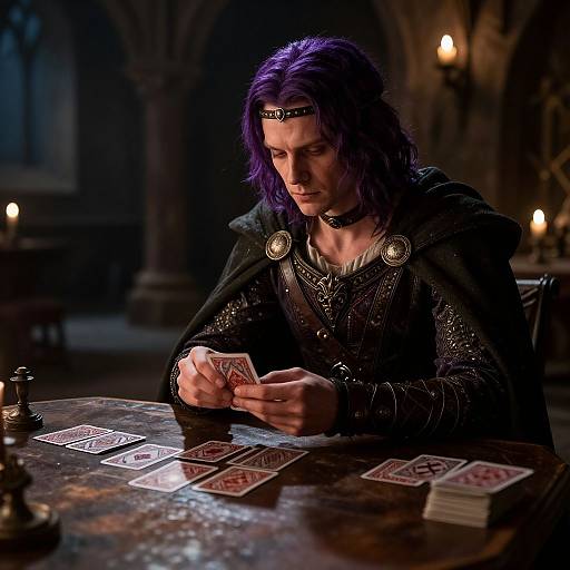 Epic Medieval Gambler in Inn