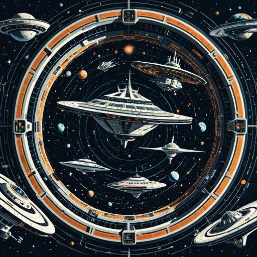 Futuristic Spaceships in Cosmic Wonderland Futuristic Spaceships in Cosmic Wonderland