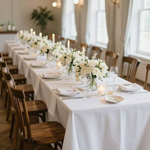 Elegant Long Wedding Table Ideas