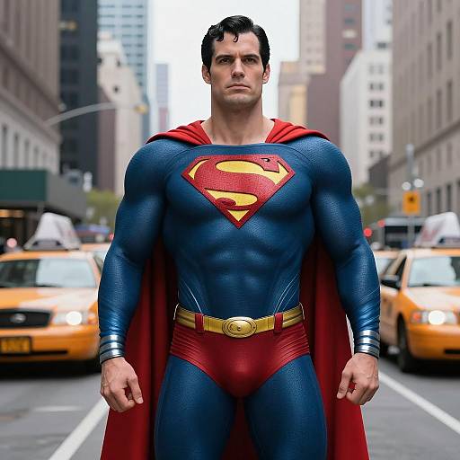Photo-Realistic Superman in City Street