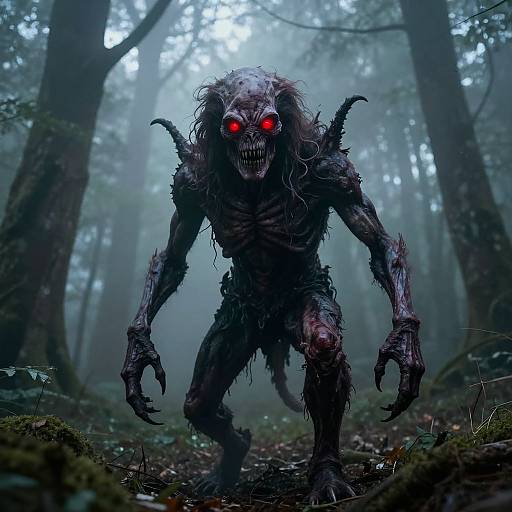 Cinematic Fleshmutant Barghest in Fog